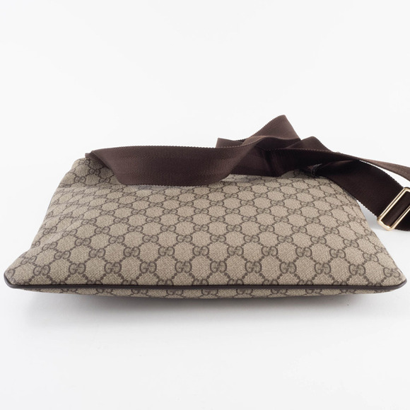 Gucci GG Supreme Shoulder Bag 201446 Beige Crossbody with A4 Storage - Picture 7 of 16